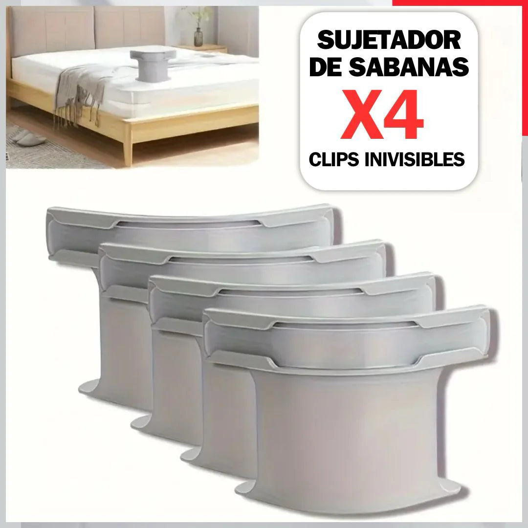 Set de 4 Sujetadores SleepLock™ – Adiós a las sábanas sueltas