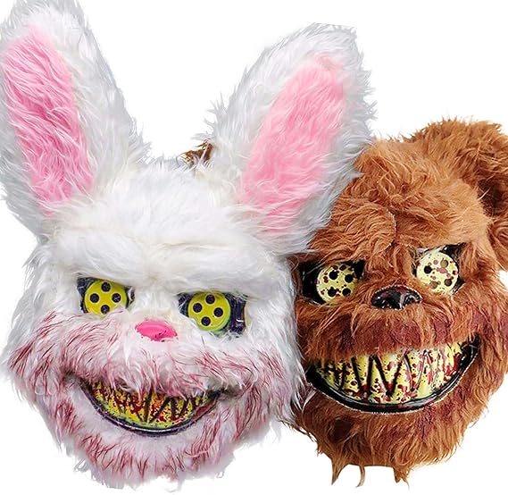 Máscaras de Oso y Conejo Escalofriantes