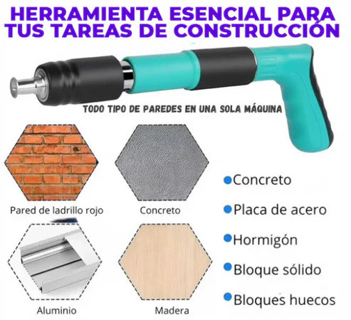 Kit Completo: Pistola Remachadora Manual, Pistola De Fijación Portátil Remachatec™