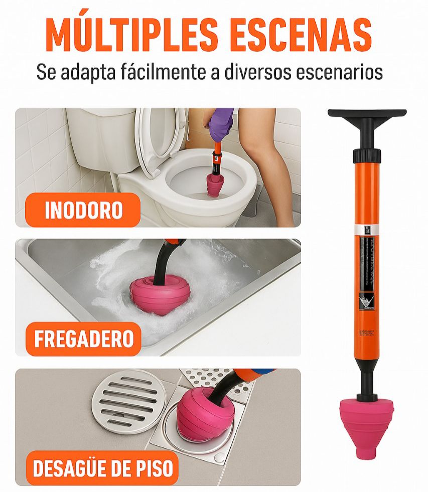 🏆ÚLTIMO DÍA DE OFERTA 🔥Destapador de alta presión