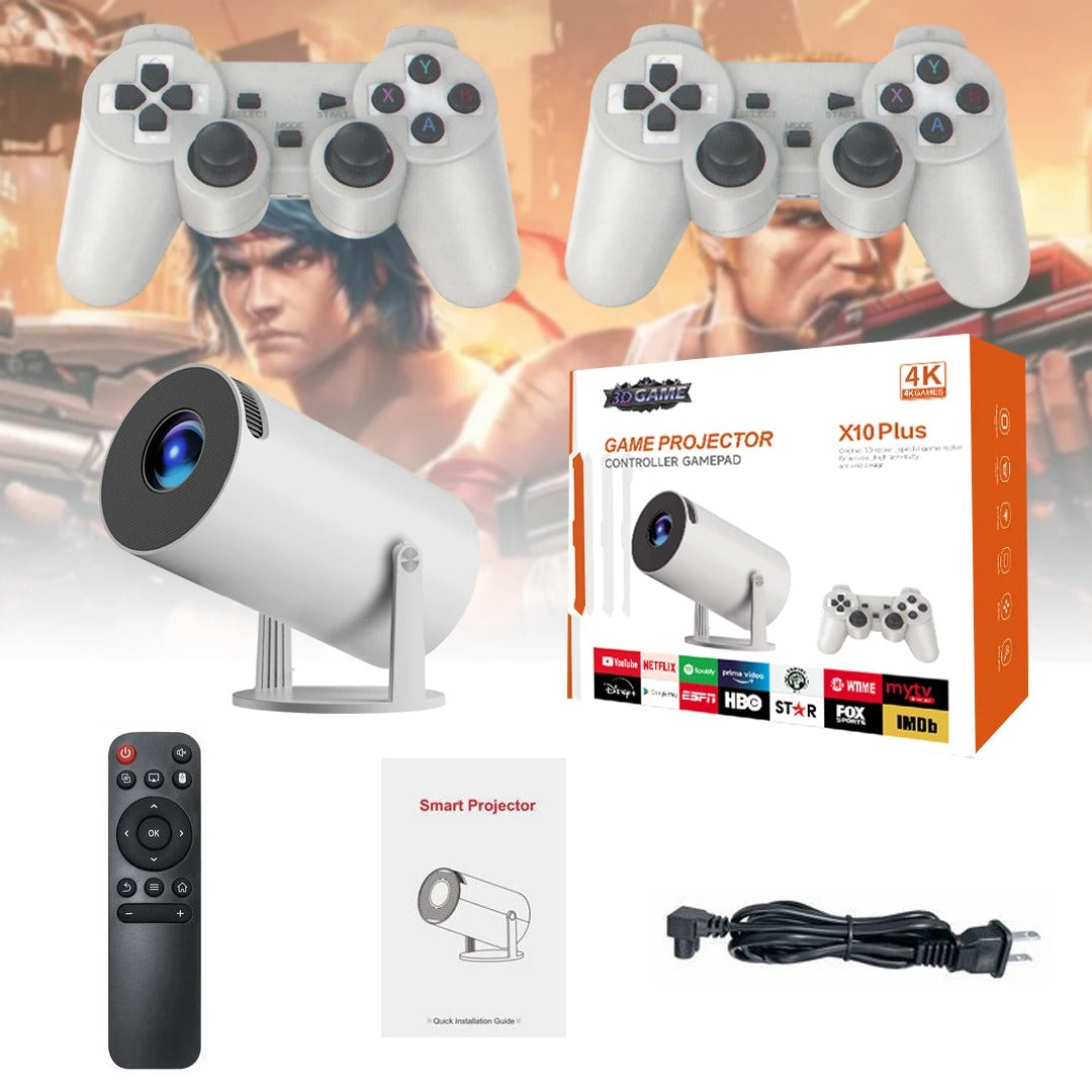 Cine en casa + nostalgia gamer: pantalla gigante y más de 10.000 juegos clásicos en un solo combo