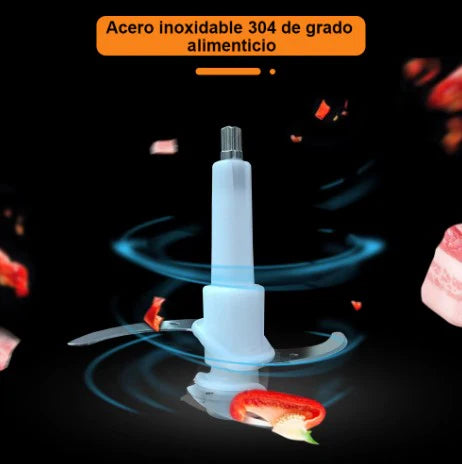 ¡Despídete del esfuerzo en la cocina! Molino Picador Eléctrico 2L de Acero Inoxidable